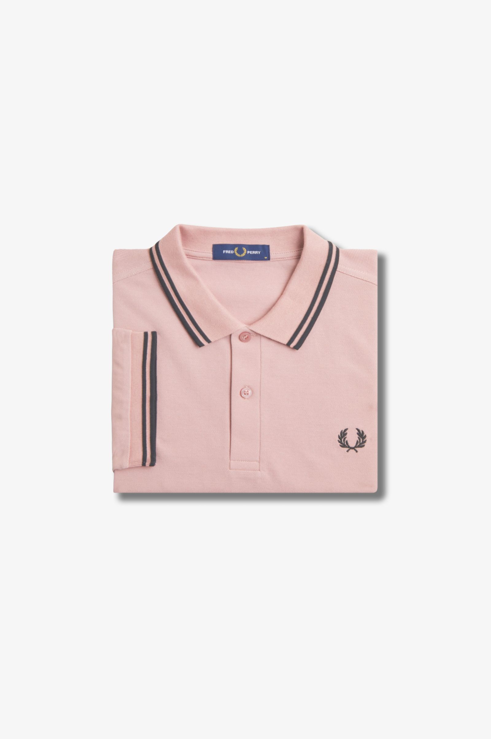 Fred Perry Ανδρική Μπλούζα Twin Tipped Polo M3600-T89 Ροζ