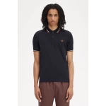 Fred Perry Ανδρική Μπλούζα Twin Tipped Polo M3600-V33 Μπλε