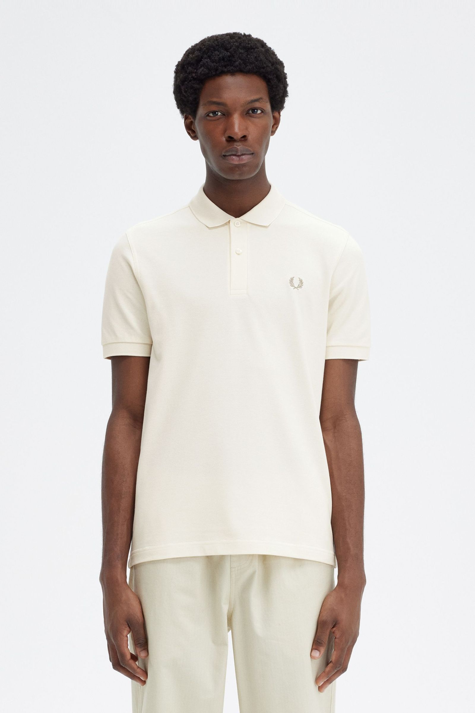 Ανδρικό Polo Plain Fred Perry Shirt M6000-V37 Εκρού