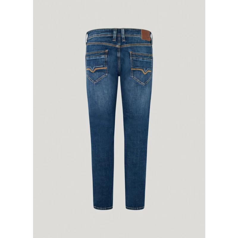 Pepe Jeans Tapered Fit Spike Παντελόνι Ανδρικό PM207391DU6-000 Μπλε