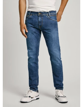 Pepe Jeans Tapered Fit Spike Παντελόνι Ανδρικό PM207391DU6-000 Μπλε