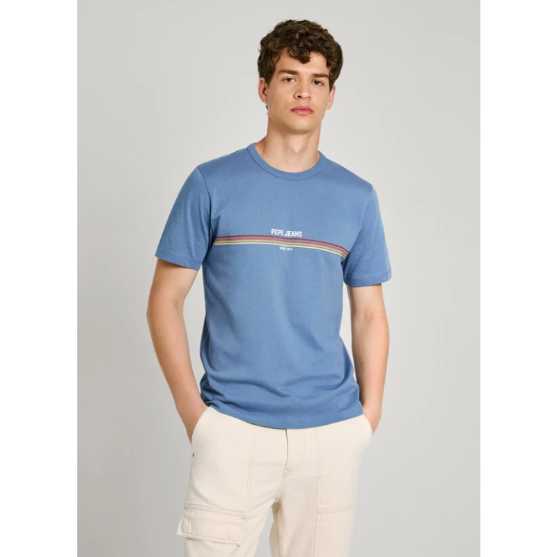 Pepe Jeans Adur Ανδρικό T-shirt PM509427-553 Μπλε