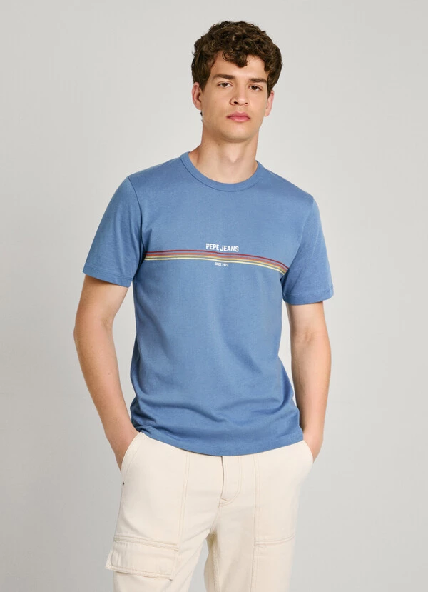 Pepe Jeans Adur Ανδρικό T-shirt PM509427-553 Μπλε