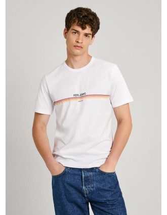Pepe Jeans Adur Ανδρικό T-shirt PM509427-800 Λευκό