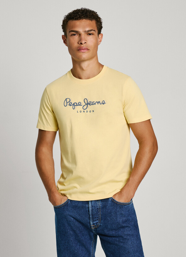 Pepe Jeans Ανδρικό T-shirt PM509428-062 Κίτρινο