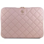 Guess Quilted 4G Θήκη για Laptop 16" GUCS16ZPSQSSGP-Ροζ