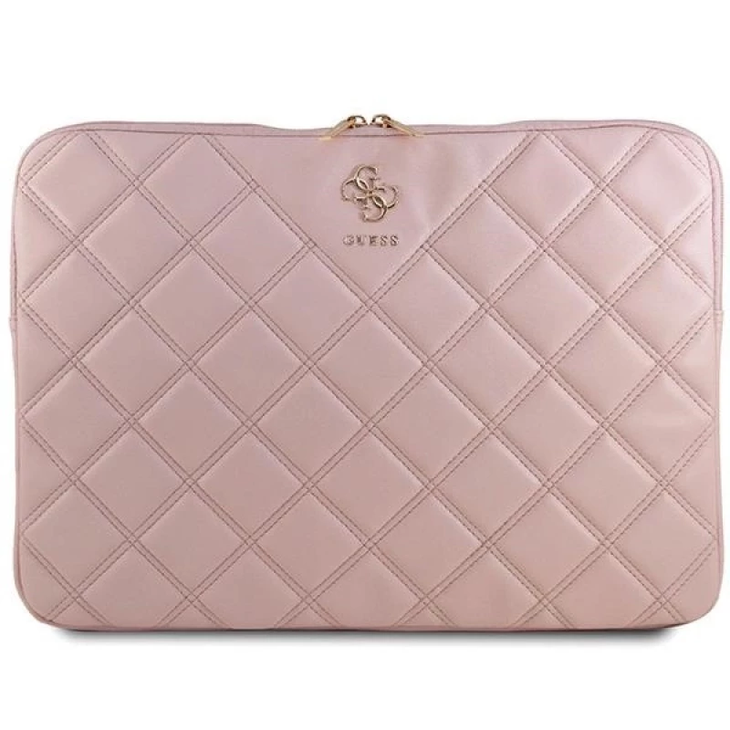 Guess Quilted 4G Θήκη για Laptop 16" GUCS16ZPSQSSGP-Ροζ