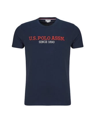 U.S. Polo Assn. Ανδρικό T-shirt Mick με Στάμπα 6736049351-179 Μπλε