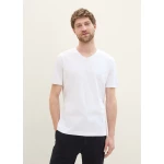 Tom Tailor Ανδρικό T-Shirt V-Neck 1041822-20000 Λευκό