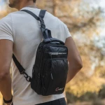 Τσαντάκι ώμου χιαστί crossbody mini backpack Cardinal 1200 μαύρο