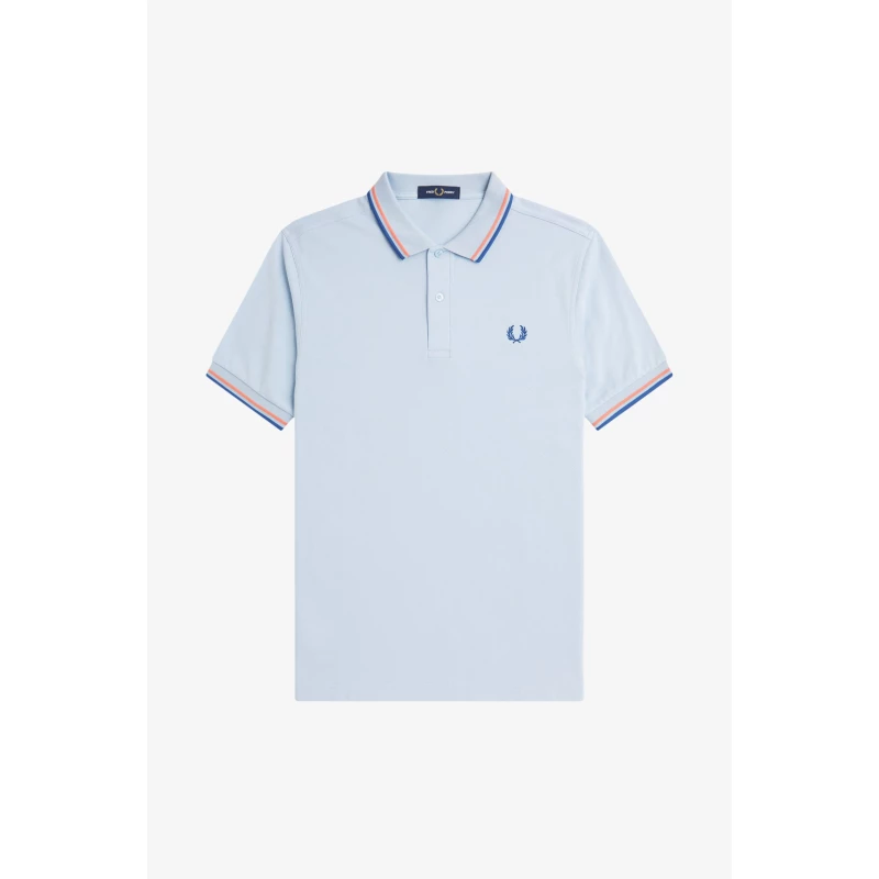 Fred Perry Ανδρική Μπλούζα Twin Tipped Polo M3600-V20 Σιέλ