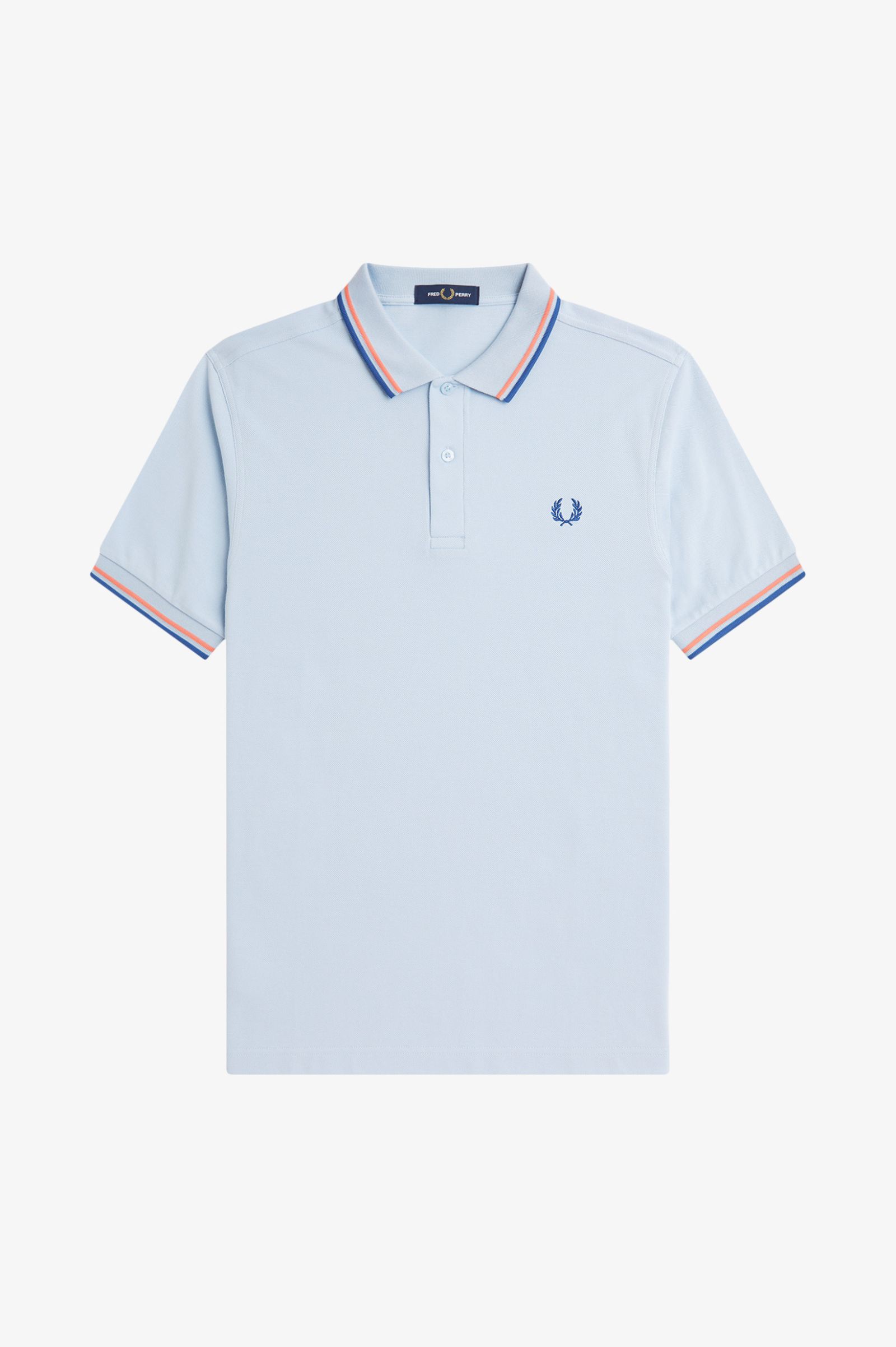 Fred Perry Ανδρική Μπλούζα Twin Tipped Polo M3600-V20 Σιέλ