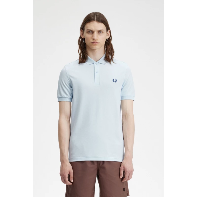 Ανδρικό Polo Plain Fred Perry Shirt M6000-V08 Σιέλ