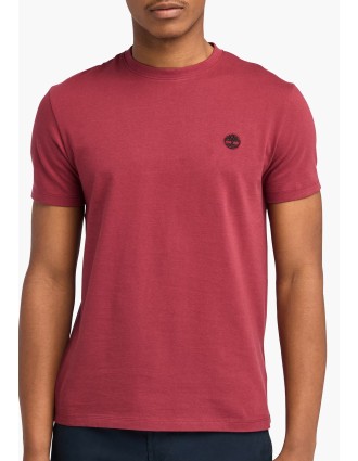 Timberland Ανδρική Μπλούζα SS Dunstan River Jersey Crew Tee Slim TB0A2BPR600 Μπορντό