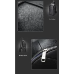 Δερμάτινο τσαντάκι crossbody Bopai 11-122901 μαύρο