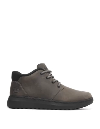 Timberland Ανδρικό Μποτάκι Hudson Road Mid Lace Up Chukka Boot Dark Grey Full Grain TB0A69Q5EIQ Μαύρο