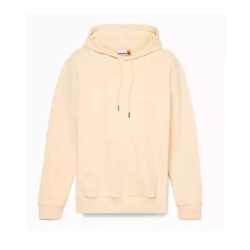 Timberland Ανδρικό Φούτερ Με Κουκούλα Embroidery Tonal Hoodie TB0A6VFJEFL Μπεζ