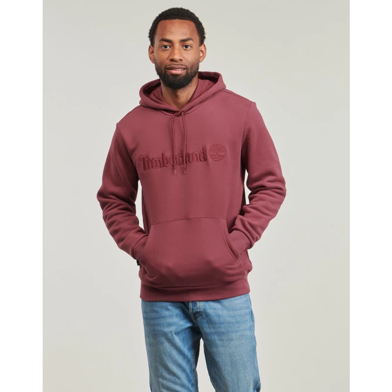 Timberland Ανδρικό Φούτερ Με Κουκούλα Embroidery Tonal Hoodie TB0A6VFJ600 Μπορντό