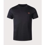 Fred Perry Ανδρική Μπλούζα Twin Tipped Polo M3600-W59 Μαύρο