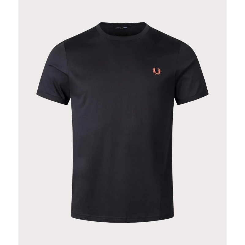 Fred Perry Ανδρική Μπλούζα Twin Tipped Polo M3600-W59 Μαύρο