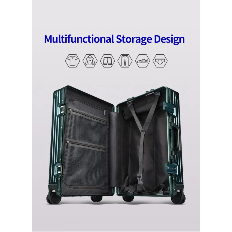 Βαλίτσα trolley case καμπίνας Bopai 833-853201/50 cm πράσινο