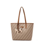 Γυναικεία Τσάντα PVC Shopper  Ωμου Foxer 9140123F καφέ