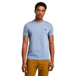 Timberland Ανδρική Μπλούζα SS Dunstan River Jersey Crew Tee Slim TB0A2BPR073 Μπλε