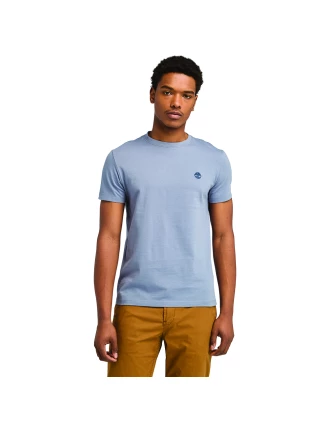 Timberland Ανδρική Μπλούζα SS Dunstan River Jersey Crew Tee Slim TB0A2BPR073 Μπλε