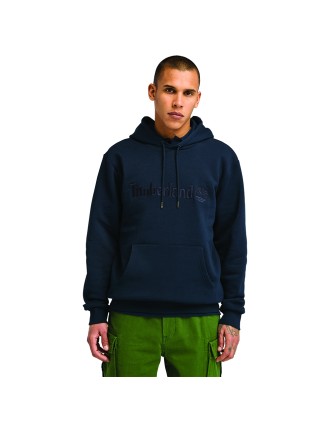 Timberland Ανδρικό Φούτερ Με Κουκούλα Embroidery Tonal Hoodie TB0A6VFJ433 Μπλε