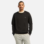 Timberland Ανδρικό Φούτερ LS Exeter River Basic Brushed Back Crew Sweatshirt TB0A2BNKX65 Μαύρο