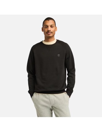 Timberland Ανδρικό Φούτερ LS Exeter River Basic Brushed Back Crew Sweatshirt TB0A2BNKX65 Μαύρο