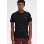 Fred Perry Ανδρική Μπλούζα Τ-Shirt Twin Tipped M1588-W68 Μαύρο