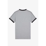 Fred Perry Ανδρικό T-Shirt Taped Ringer T-Shirt M4620-420 Γκρι