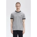 Fred Perry Ανδρικό T-Shirt Taped Ringer T-Shirt M4620-420 Γκρι