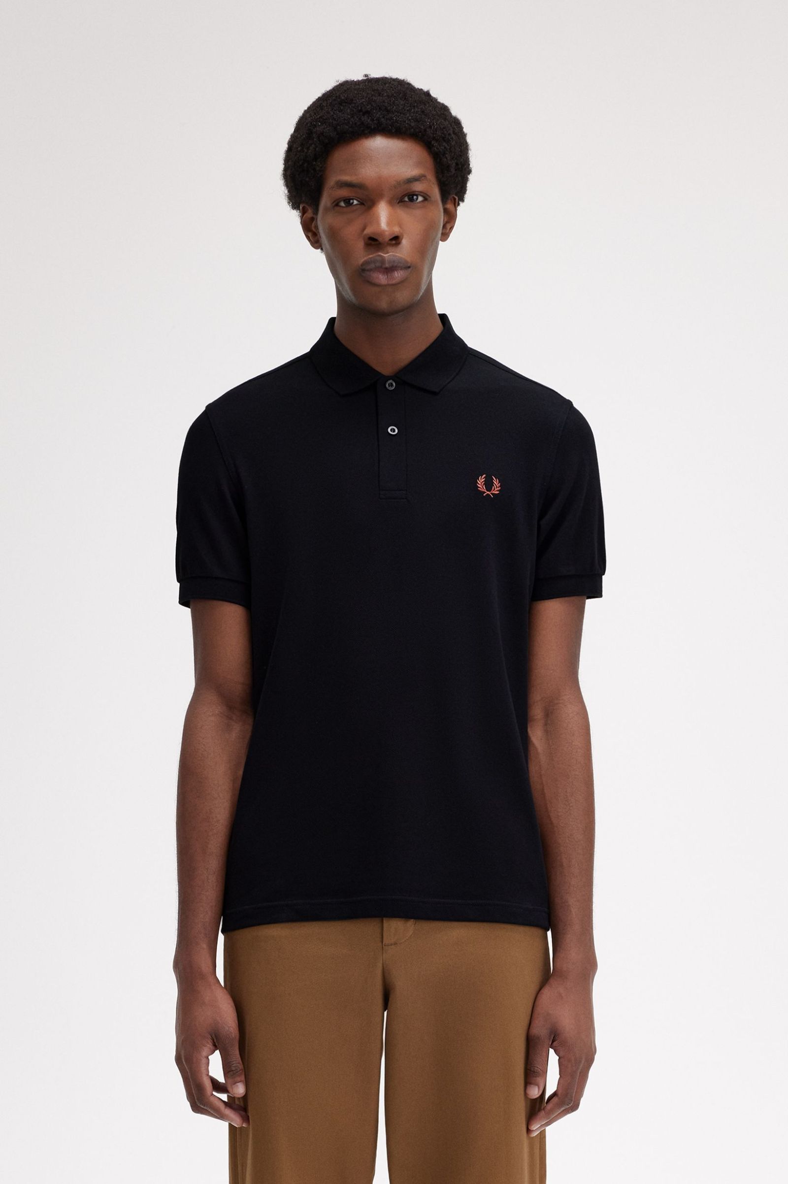 Ανδρικό Polo Plain Fred Perry Shirt M6000-U35 Μαύρο