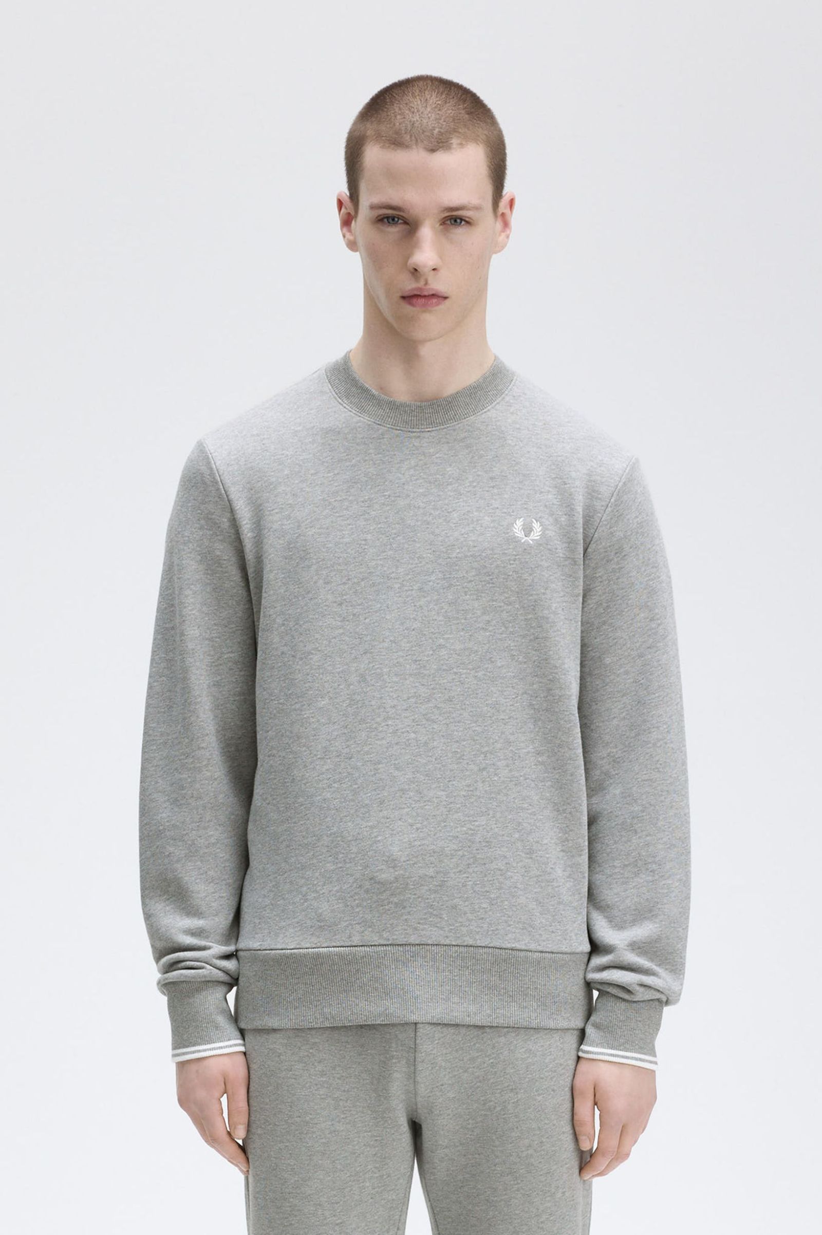 Fred Perry Ανδρικό Φούτερ Crew Neck Sweatshirt M7535-420 Γκρι