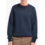 Timberland Ανδρικό Φούτερ LS Exeter River Basic Brushed Back Crew Sweatshirt TB0A2BNKZ02 Μπλε