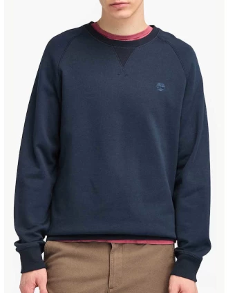 Timberland Ανδρικό Φούτερ LS Exeter River Basic Brushed Back Crew Sweatshirt TB0A2BNKZ02 Μπλε