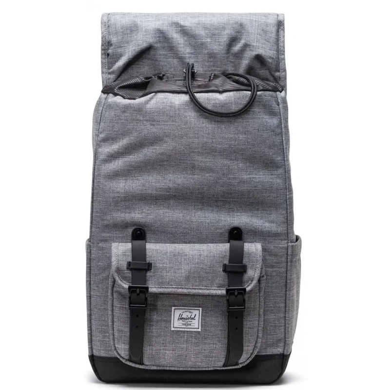 herschel 11391 00919 os little america mid backpack raven crosshatch 2 tobros.gr