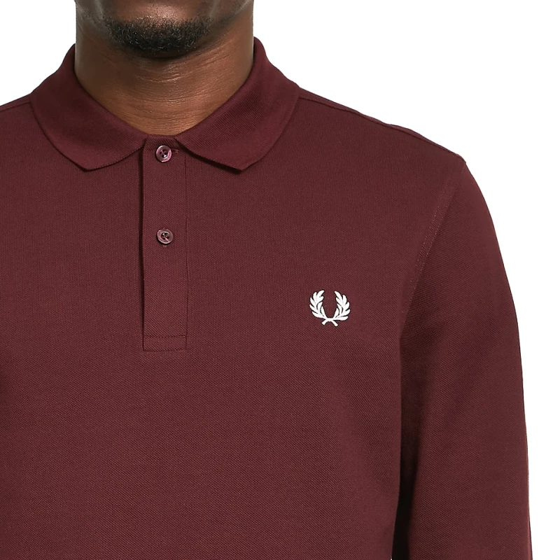 4 fred perry ls the fred perry polo shirt oxblood ecru tobros.gr