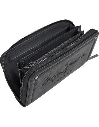 Pepe Jeans Γυναικείο Πορτοφόλι Icon Wallet PL070260-999 Μαύρο