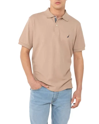 Nautica Ανδρική Μπλούζα Πόλο Κοντομάνικη Cabin Polo N1CR0110-225 Μπεζ 