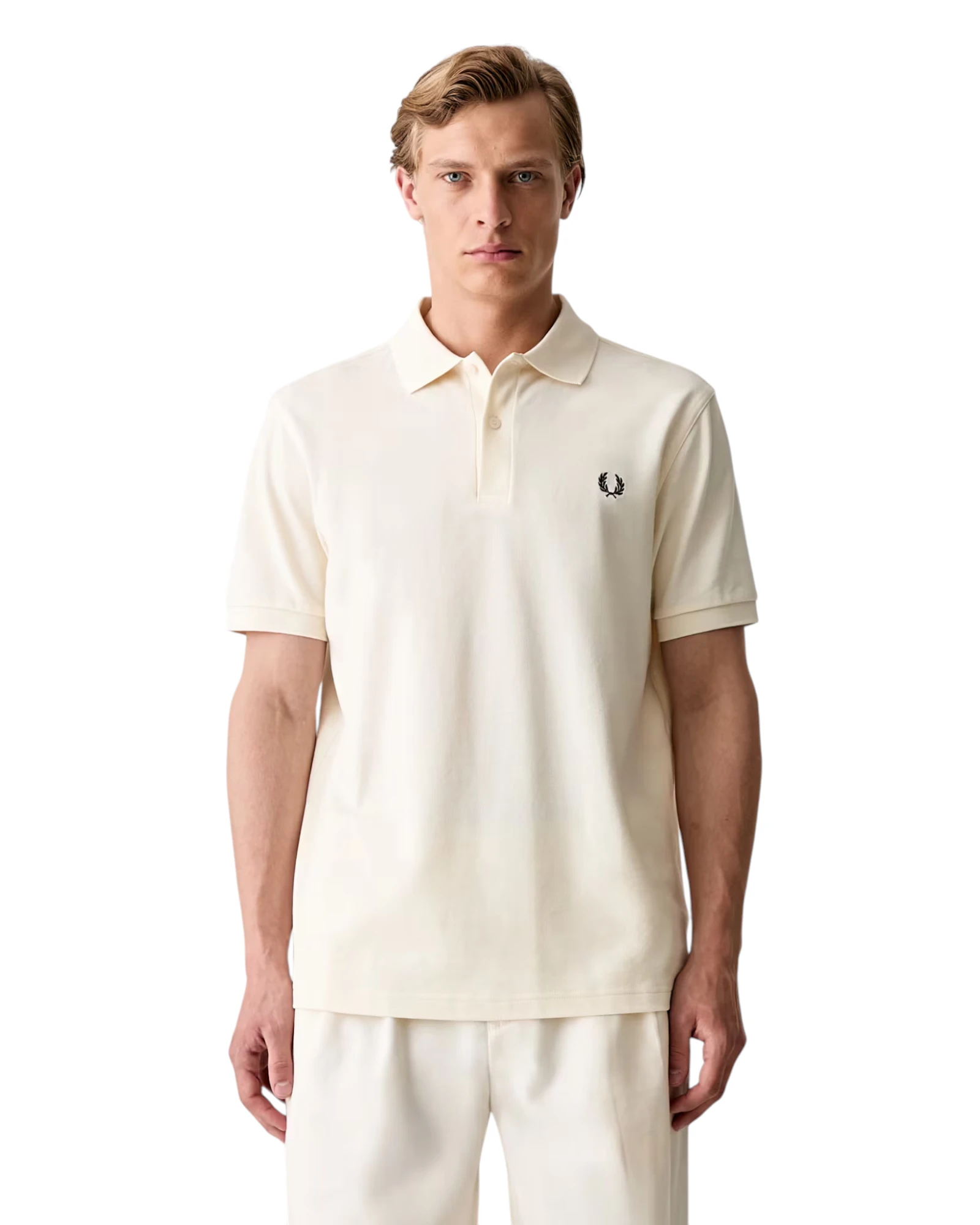 Ανδρικό Polo Plain Fred Perry Shirt M6000-13B Εκρού
