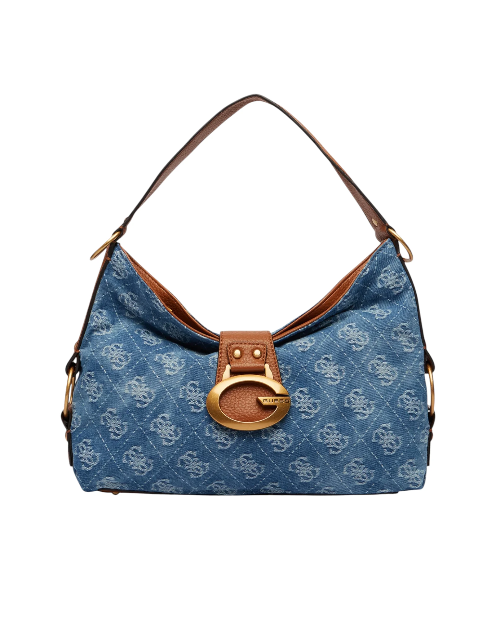 Guess Guess Γυναικεία Μεσαία Τσάντα Ώμου Camden HWBB9308180-Denim Logo