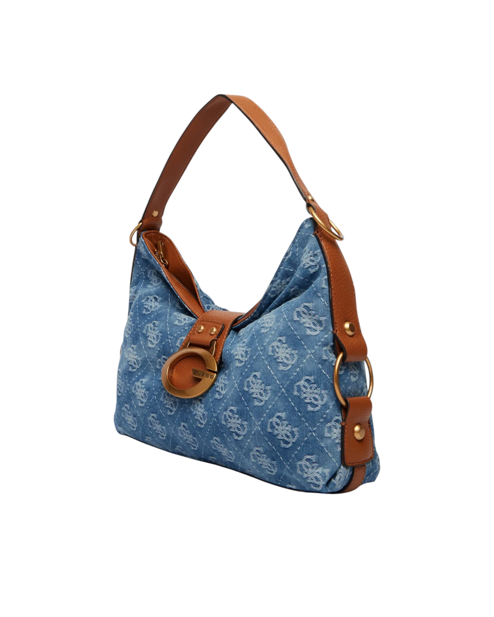 Guess Guess Γυναικεία Μεσαία Τσάντα Ώμου Camden HWBB9308180-Denim Logo - 3